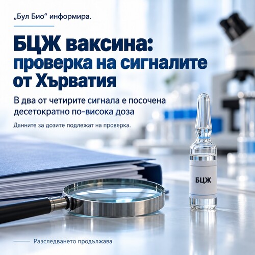 „Бул Био“: Два от четирите сигнала в Хърватия съдържат данни за десетократно по-висока доза БЦЖ ваксина